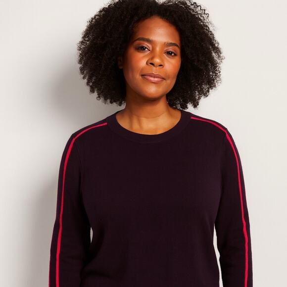 NWT Chico's Zenergy Luxe Women's Size 3 (XL) Deep Raisin Long Sleeve Cashmere - Picture 1 of 7